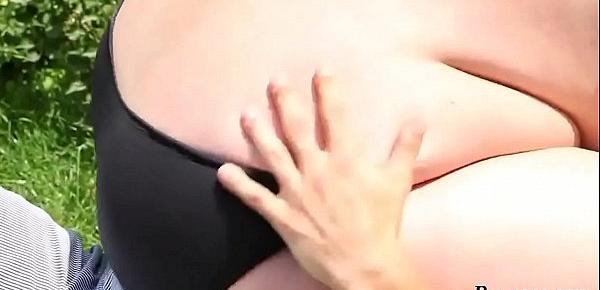  Face smothering with Monika Blond HD; blonde, outdoor, bbw, big-tits, big-ass, plump, fat, hd, 1080p